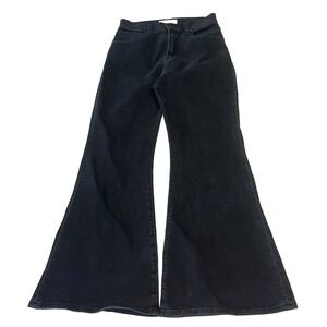 Abercrombie & Fitch The Flare Ultra High Rise Jeans Black 28/6 Short Curve Love